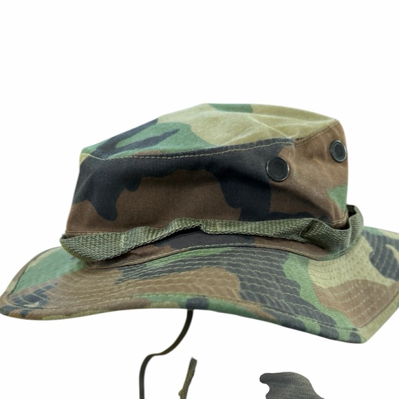 Jungle Bucket Hat Vintage Unisex 1986 Camouflage Size 7 1/2 - Picture 5 of 9